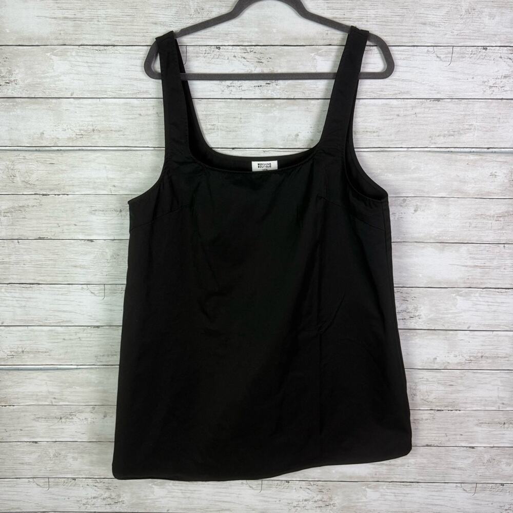 Beginning Boutique Black Jumper Overall Mini Dress Size 12